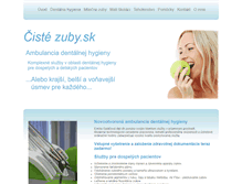 Tablet Screenshot of cistezuby.sk
